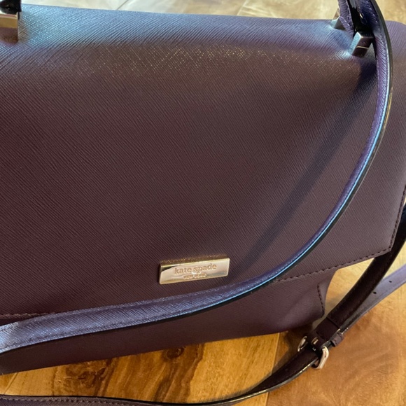 VGUC Kate Spade Satchel, Burgundy - Picture 2 of 8